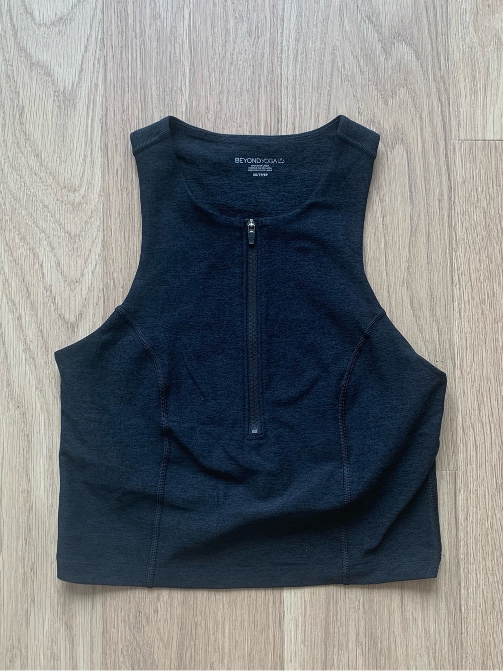 zip-up crop tank, Beyond Yoga